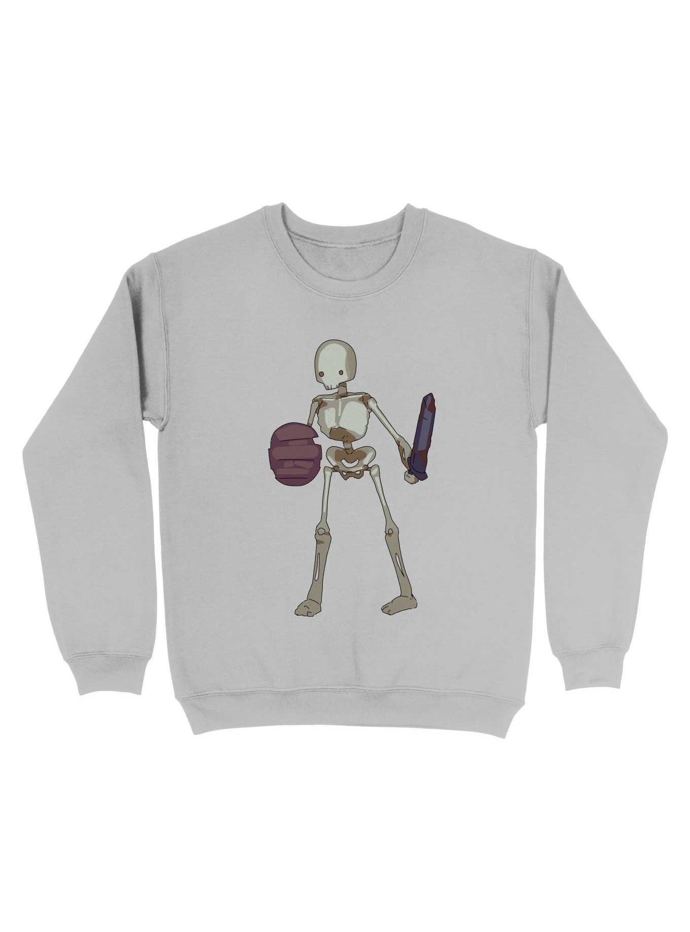 Skeletal Warrior Sweatshirt, SPORT GRAY, hi-res