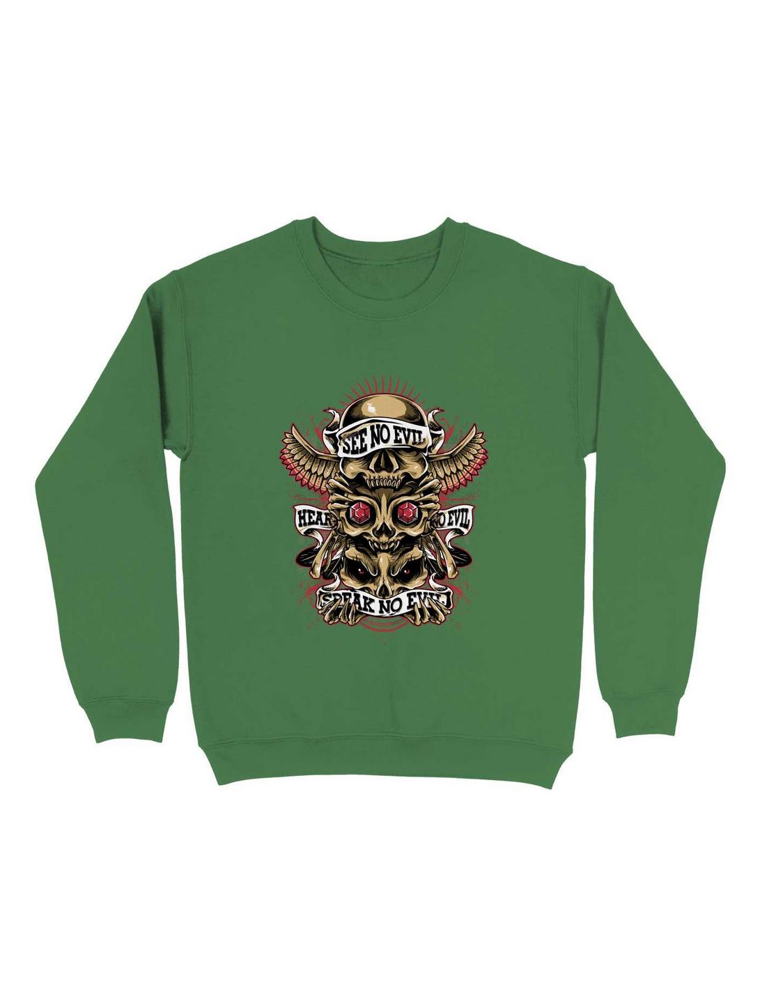 Skull Totem Sweatshirt, IRISH GREEN, hi-res