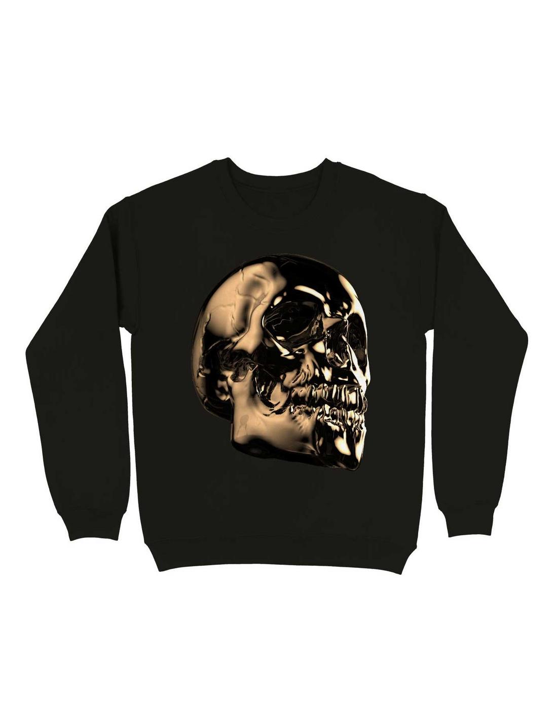 The Golden Skull For The Dark But Loud In You Sweatshirt, BLACK, hi-res