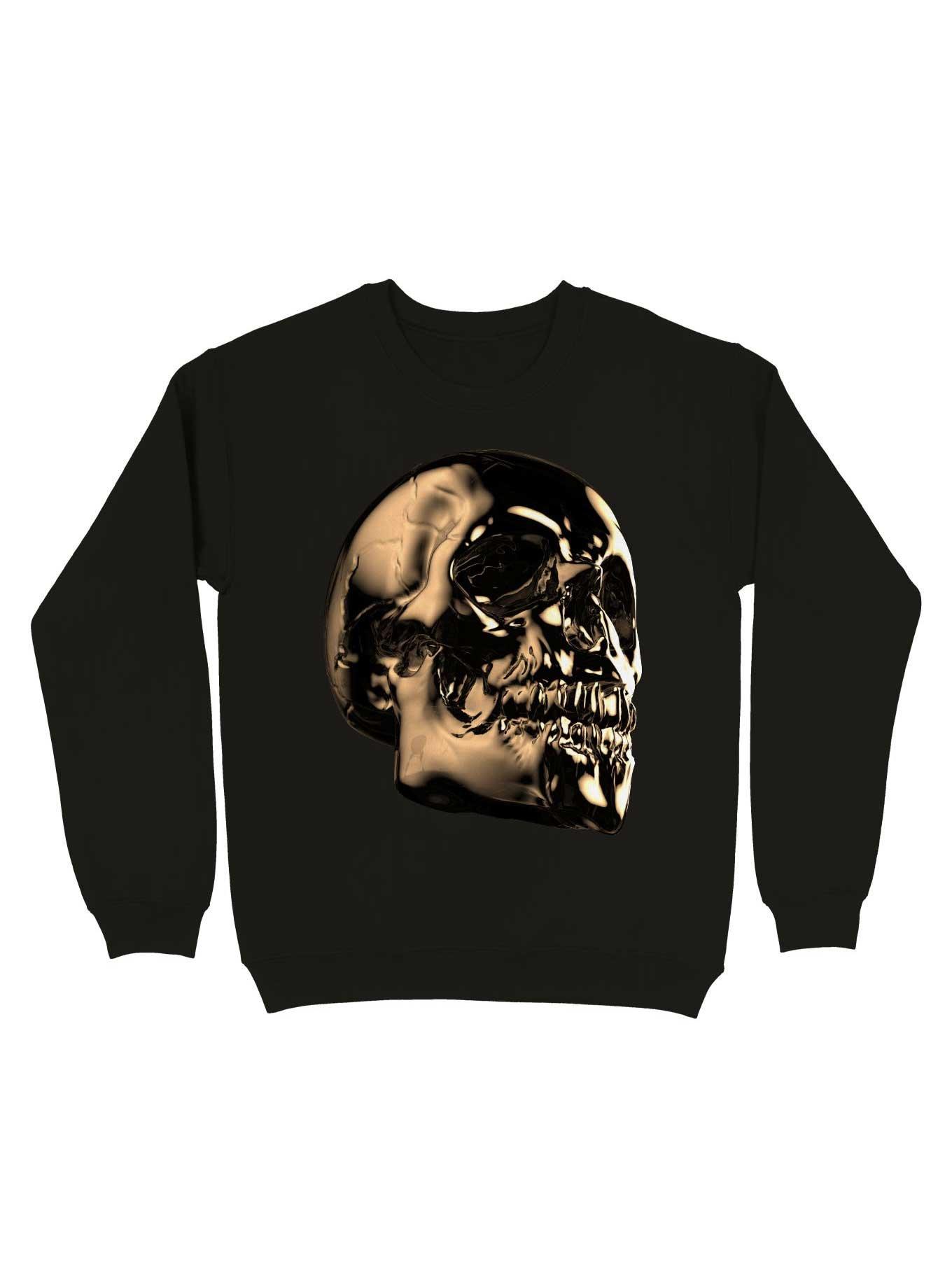 The Golden Skull For The Dark But Loud In You Sweatshirt, BLACK, hi-res