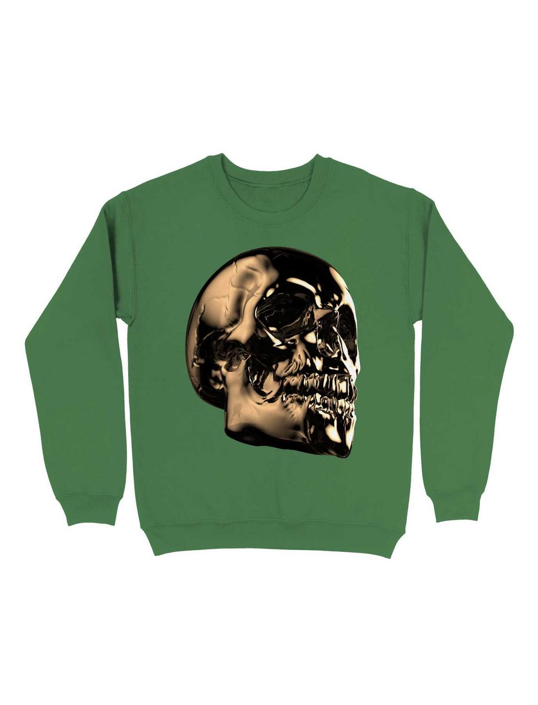 The Golden Skull For The Dark But Loud In You Sweatshirt, IRISH GREEN, hi-res