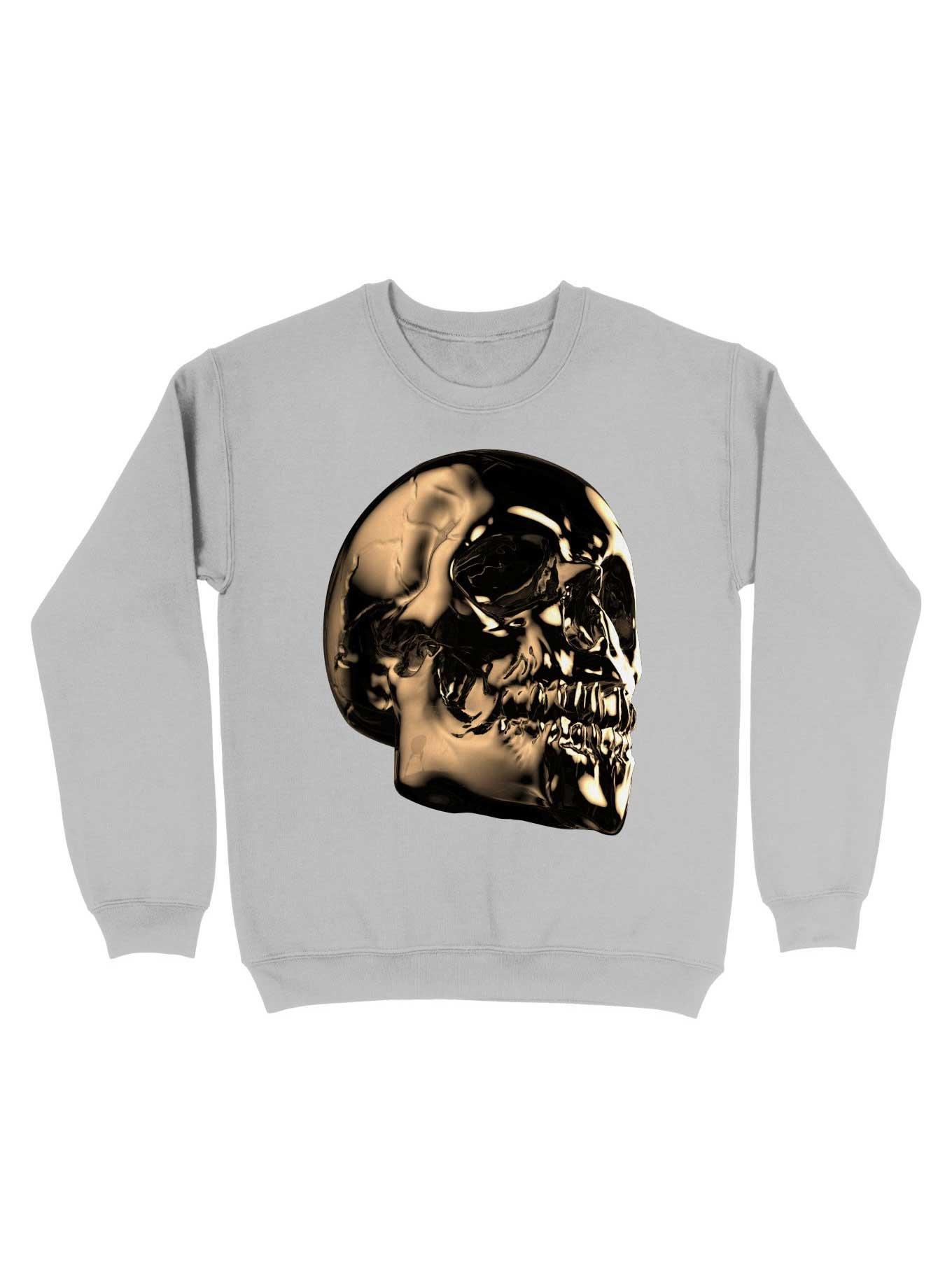 The Golden Skull For The Dark But Loud In You Sweatshirt, SPORT GRAY, hi-res