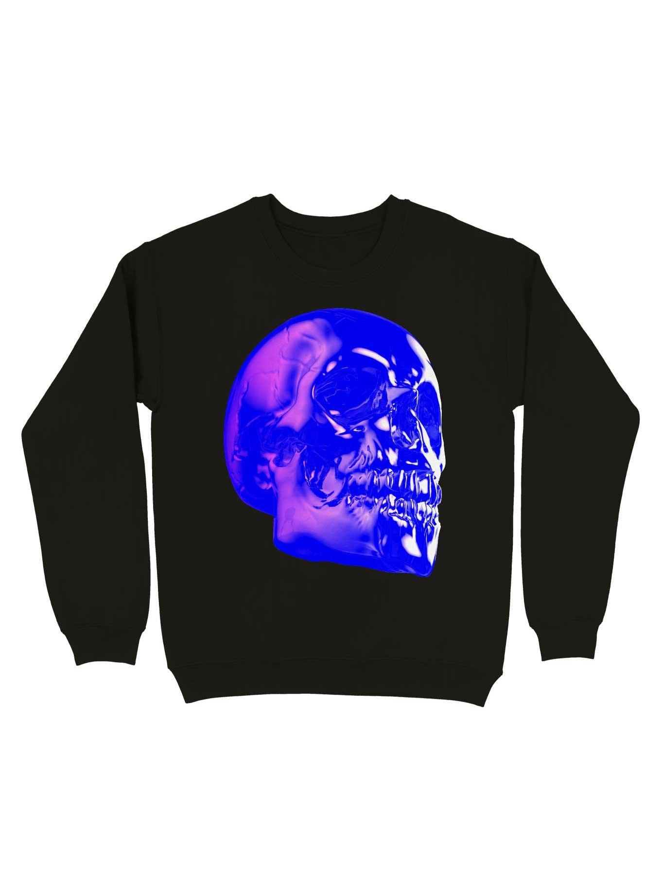 Skull Horror Synthwave Undead Skull 3D Sweatshirt, , hi-res
