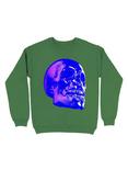 Skull Horror Synthwave Undead Skull 3D Sweatshirt, IRISH GREEN, hi-res