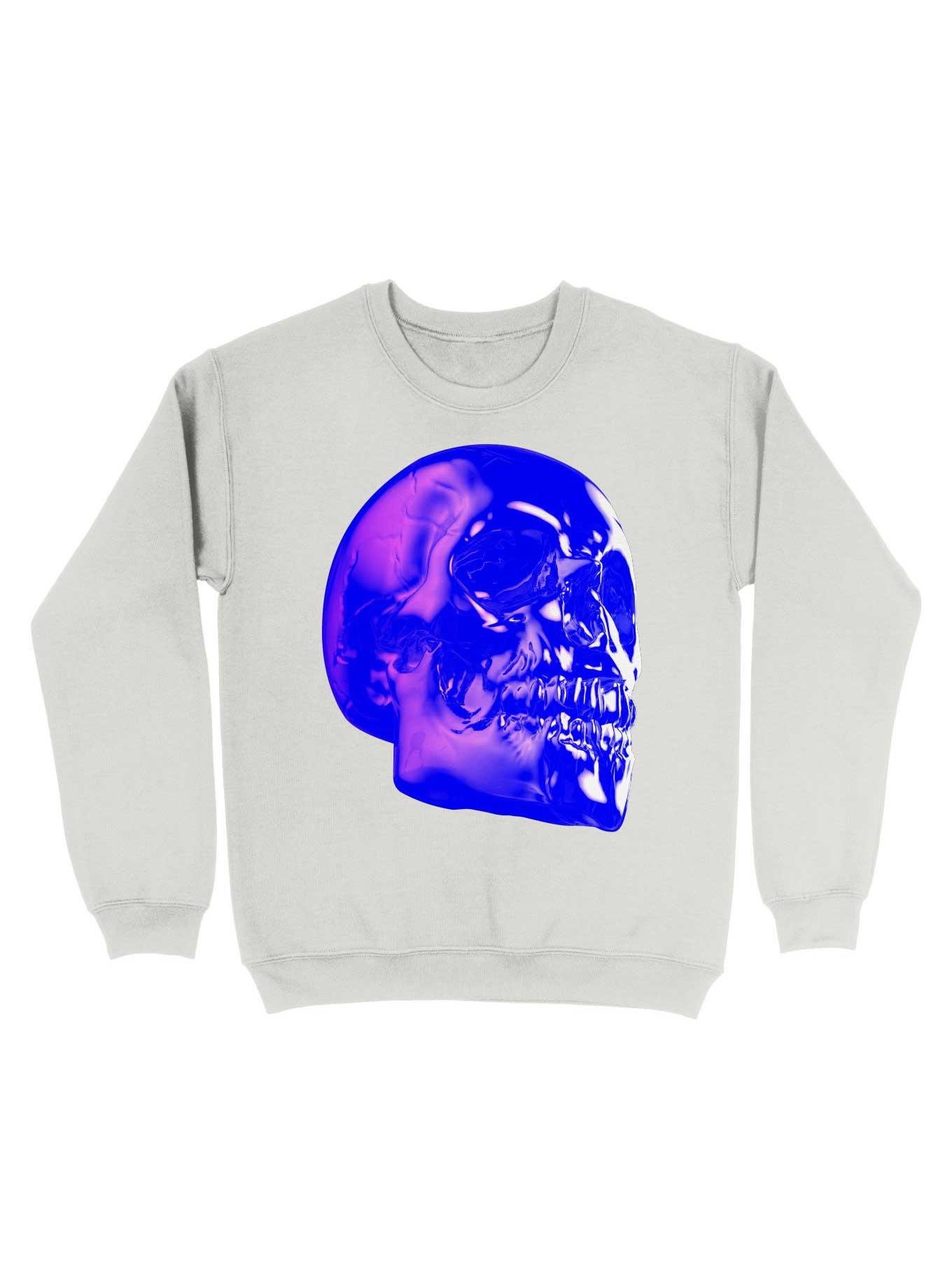 Skull Horror Synthwave Undead Skull 3D Sweatshirt, , hi-res