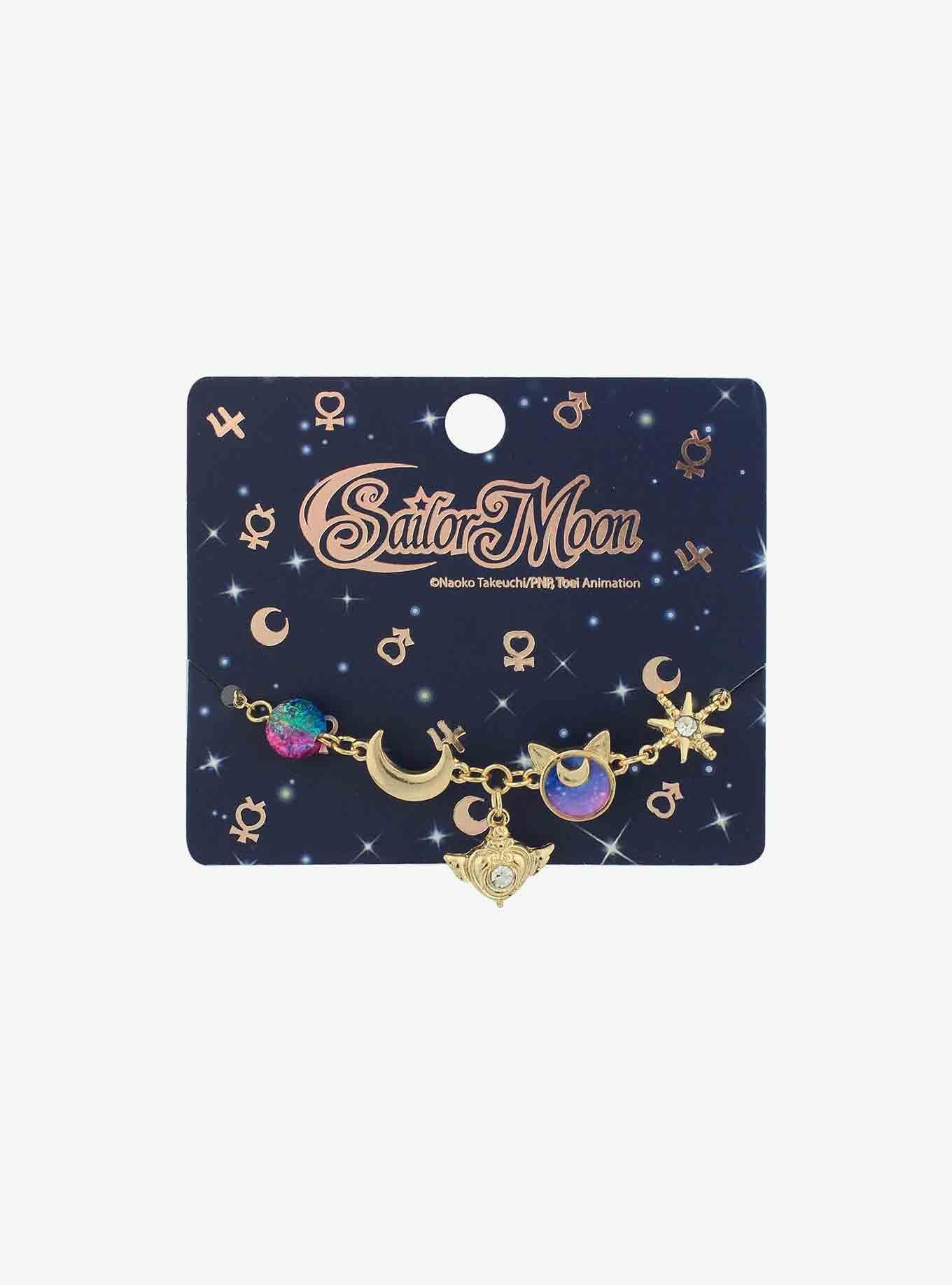 Sailor Moon Galaxy Moon Compact Charm Bracelet, , hi-res