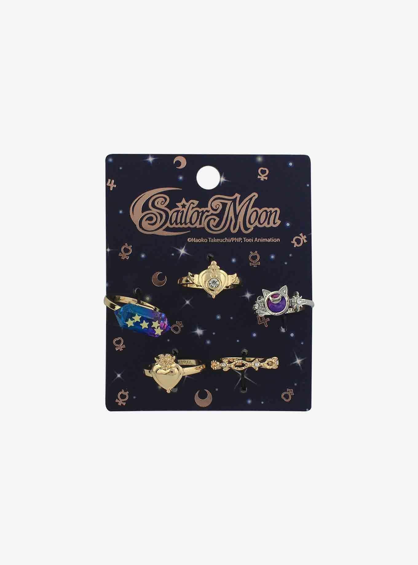 Sailor Moon Galaxy Moon Compact Ring Set, , hi-res