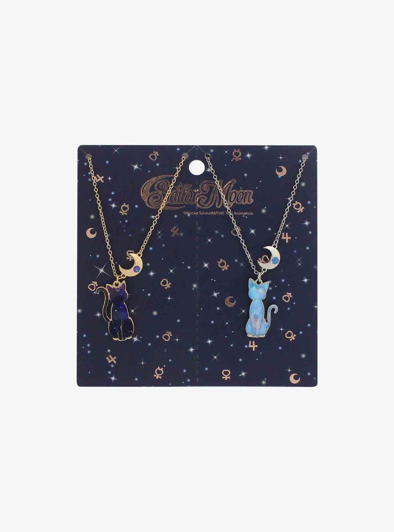 Sailor Moon Luna & Artemis Galaxy Best Friend Necklace Set | Hot Topic