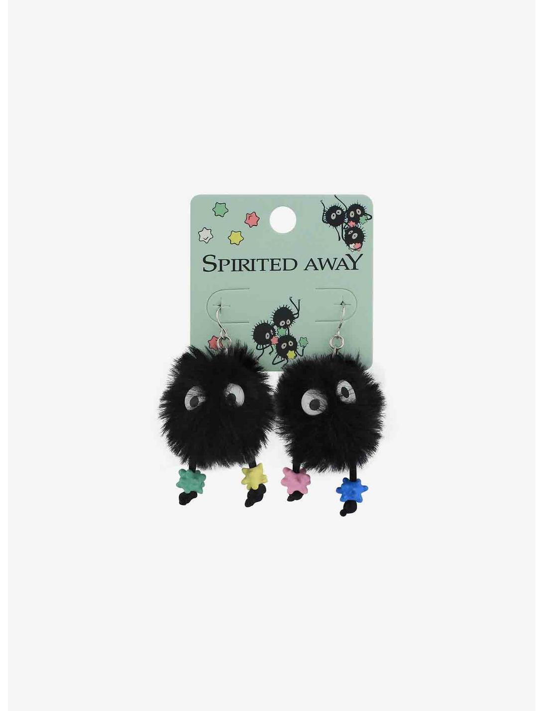 Studio Ghibli Spirited Away Soot Sprite Fuzzy Drop Earrings, , hi-res