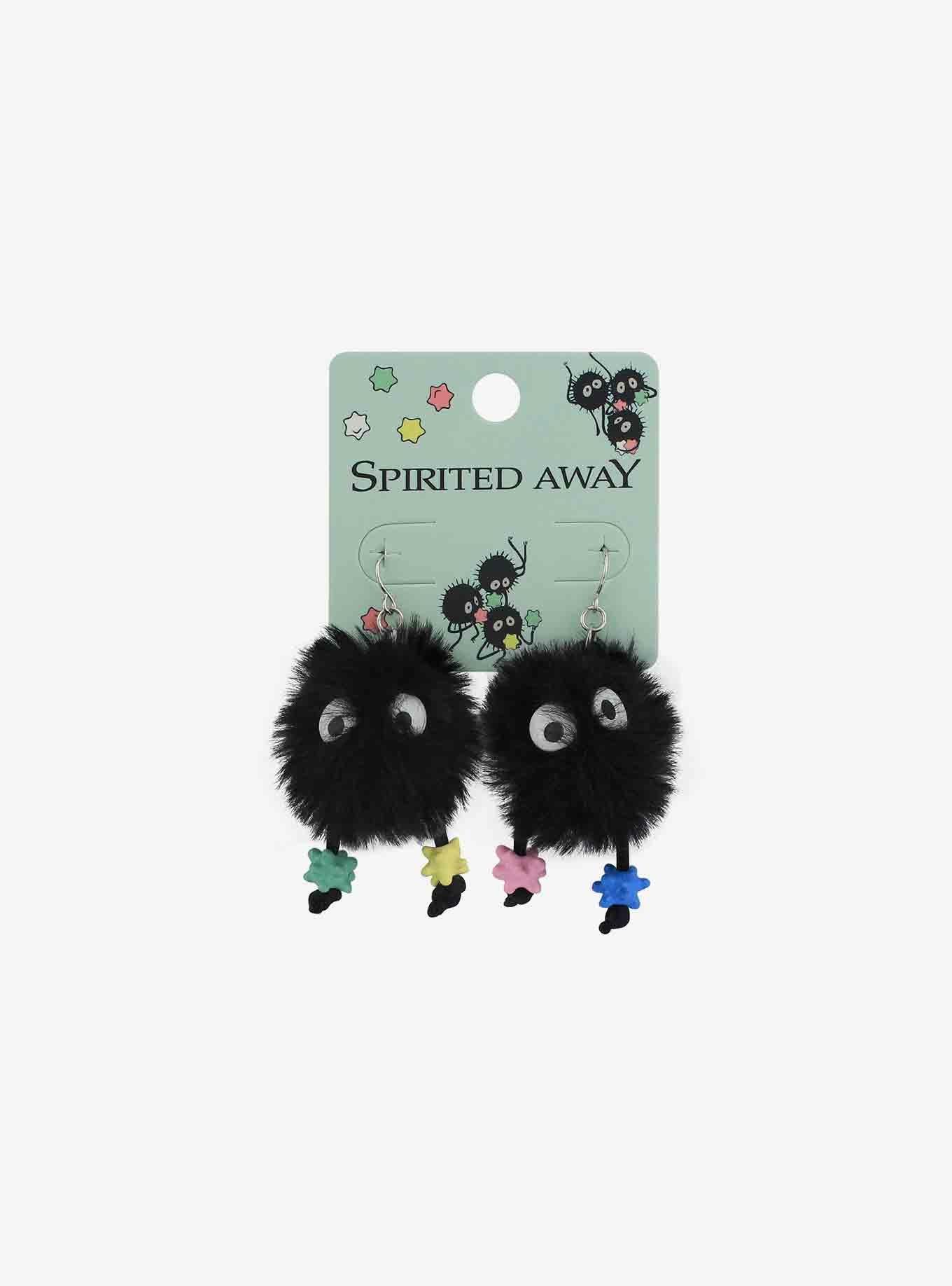 Studio Ghibli Spirited Away Soot Sprite Fuzzy Drop Earrings, , hi-res