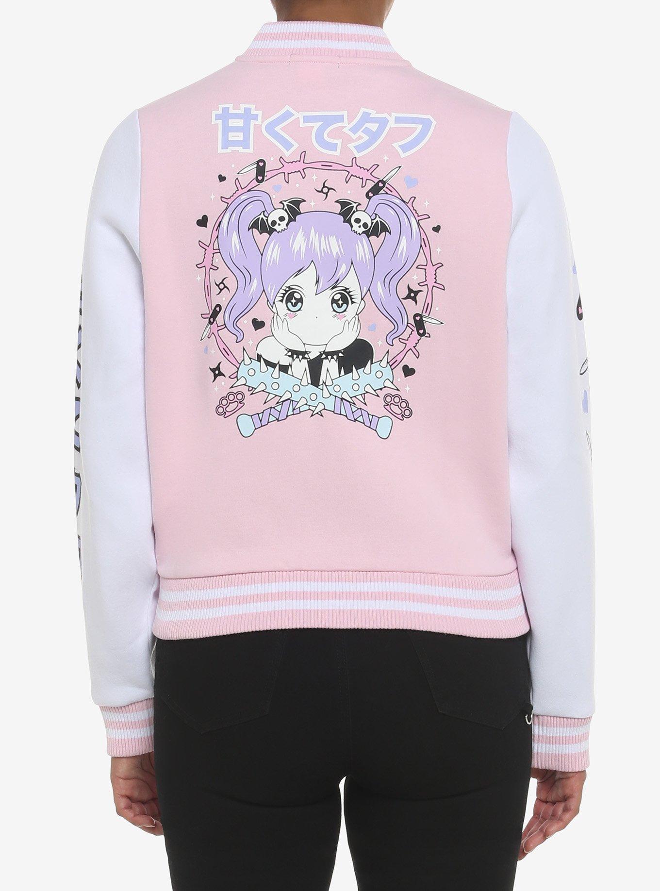 Varsity Bunny Hoodie / Light Pink 