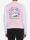 Kawaii Goth Pastel Girls Varsity Jacket, PINK, hi-res