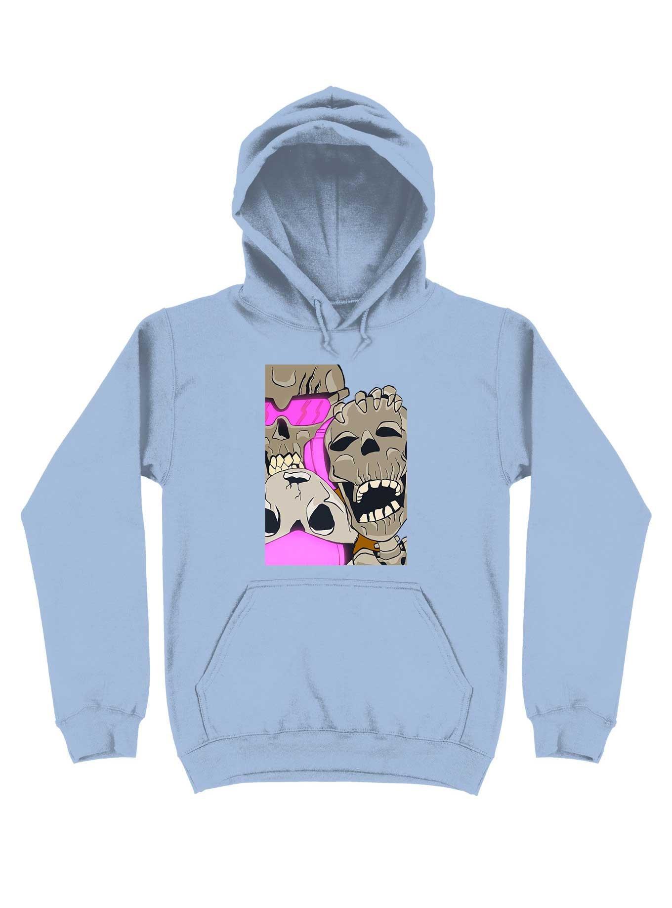 Can't See, Can't Hear, Can't Speak Hoodie, LIGHT BLUE, hi-res