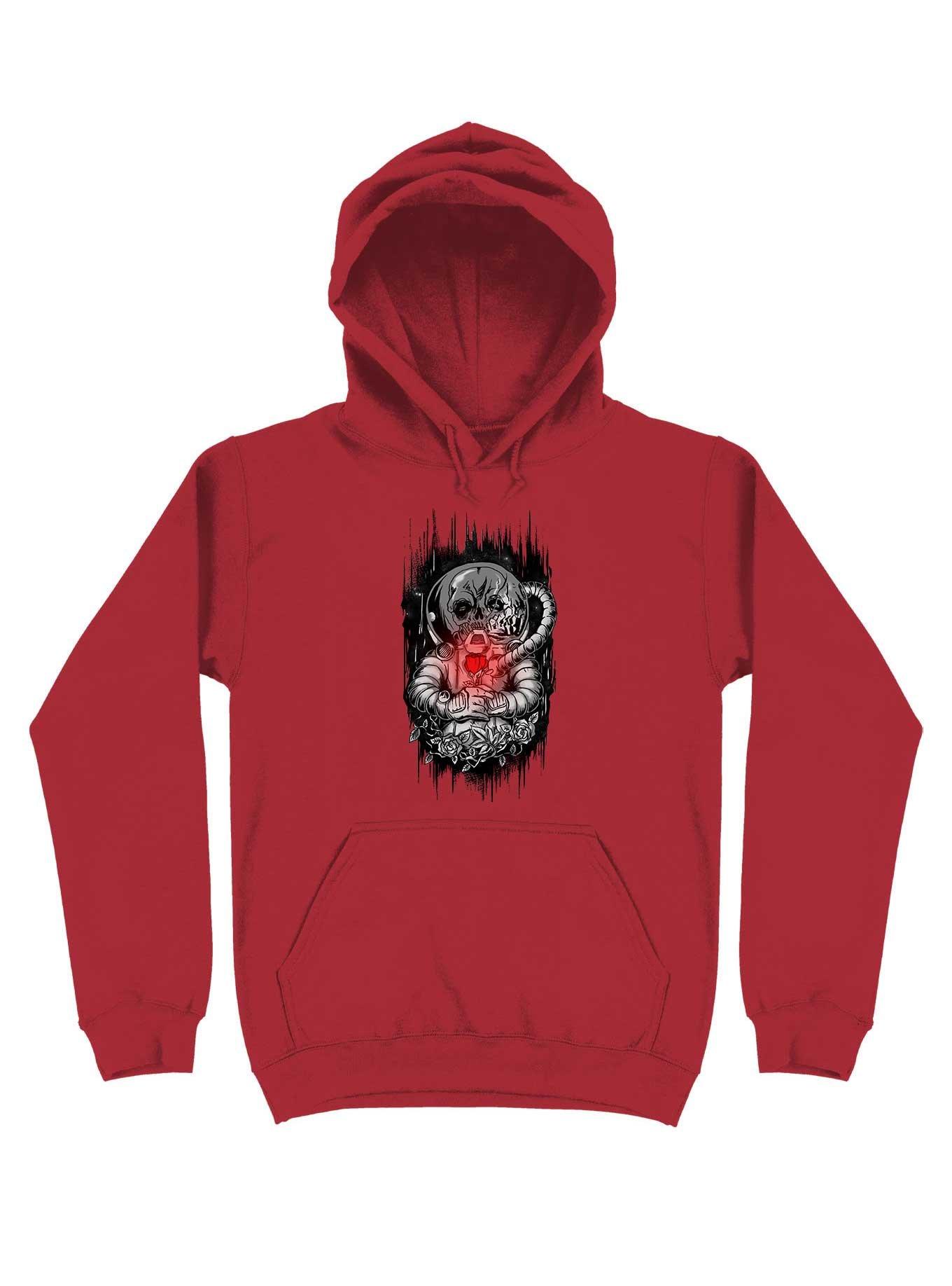 Dead In Space Hoodie, RED, hi-res
