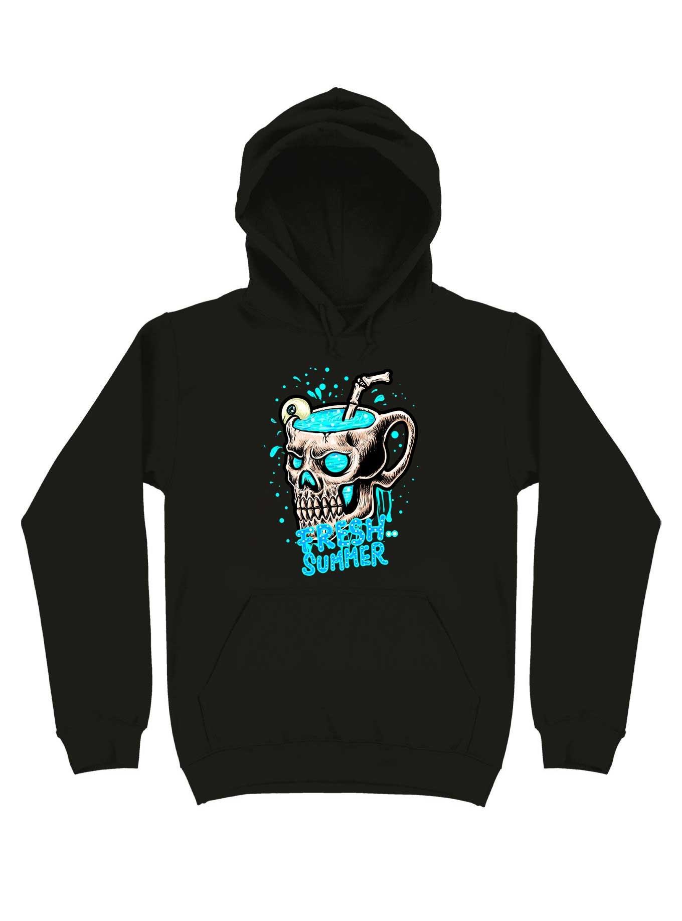 Fresh Summer With Eye Juice Hoodie, BLACK, hi-res
