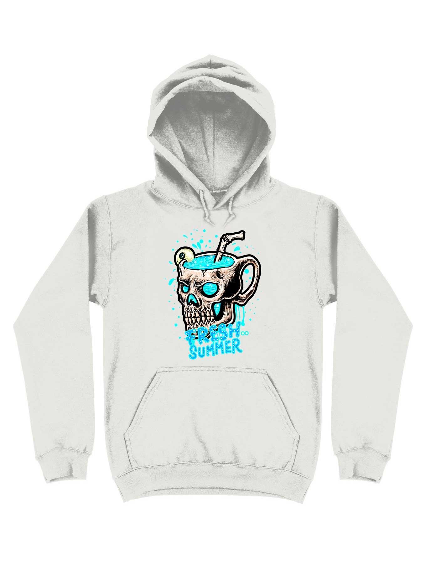 Fresh Summer With Eye Juice Hoodie, WHITE, hi-res