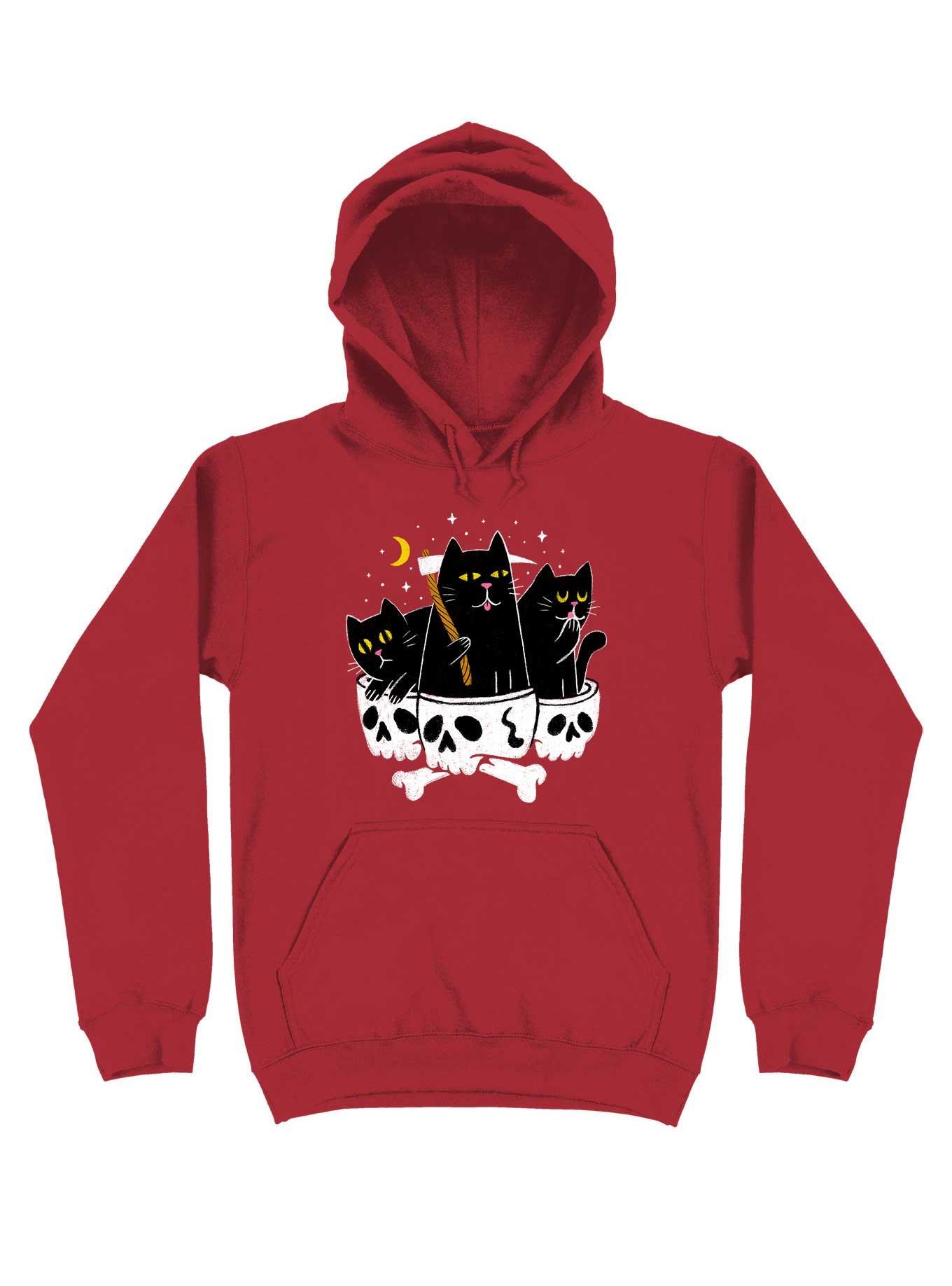 Grim Reapurr Hoodie, RED, hi-res