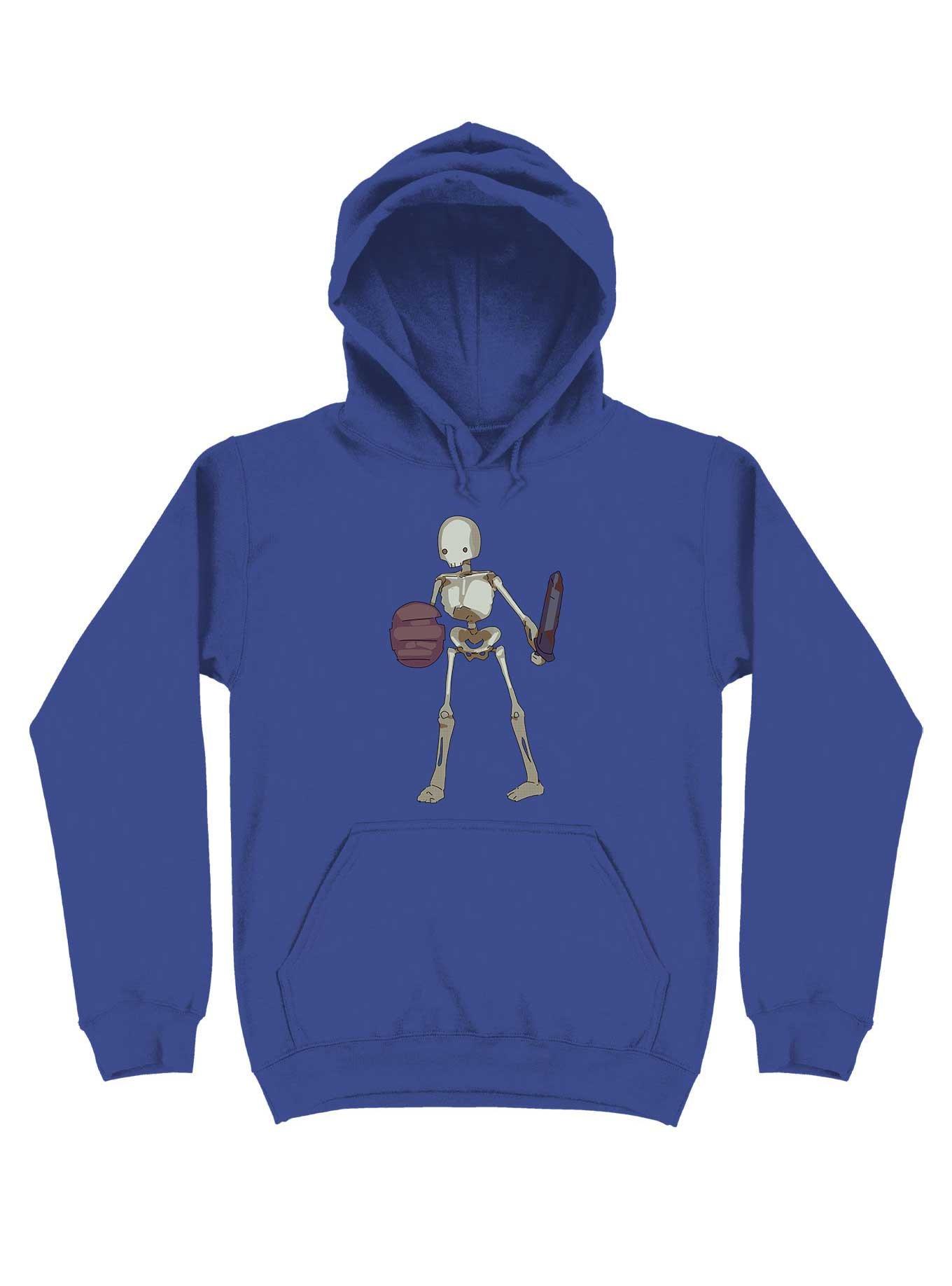 Skeletal Warrior Hoodie, ROYAL, hi-res