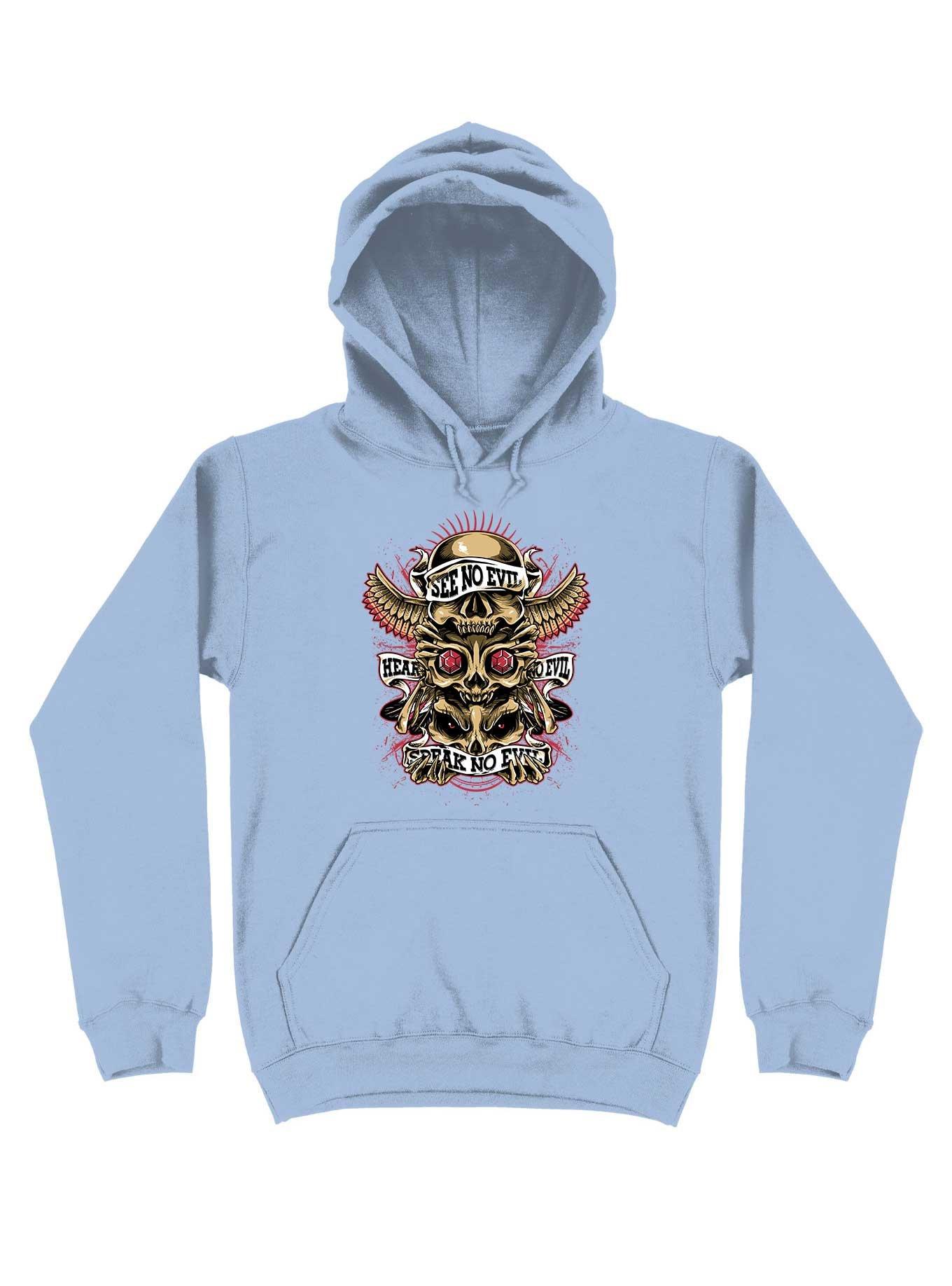 Skull Totem Hoodie, LIGHT BLUE, hi-res