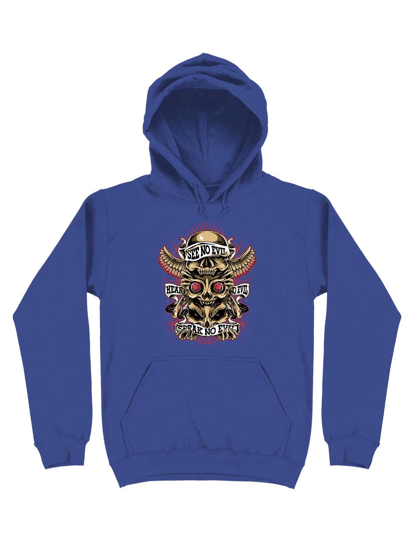 Skull Totem Hoodie, ROYAL, hi-res