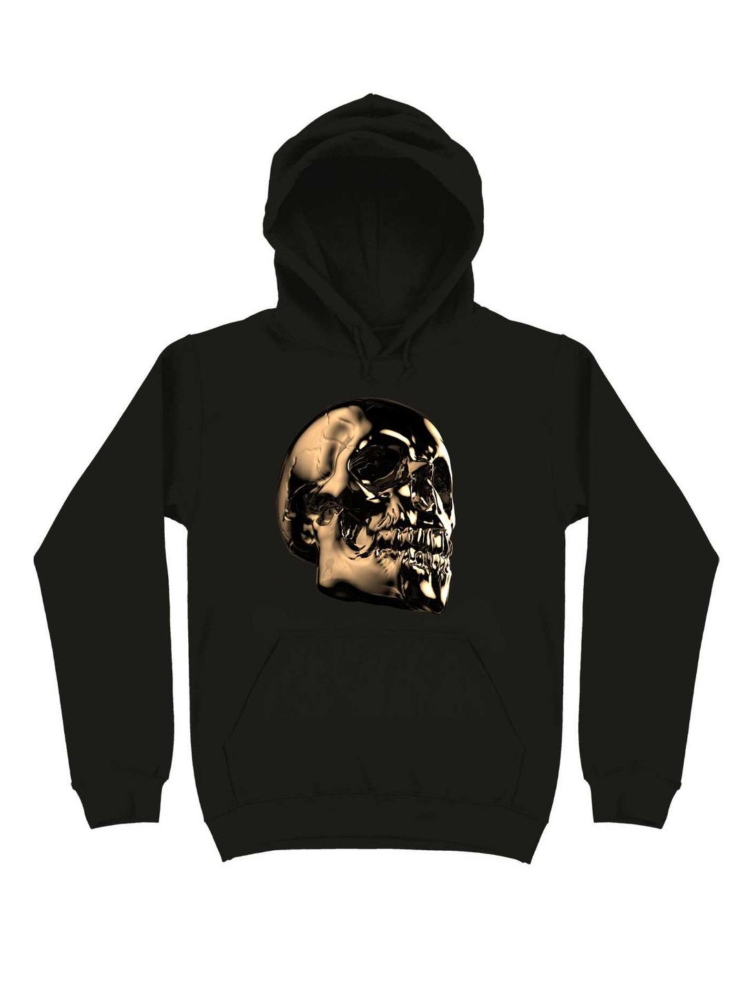 The Golden Skull For The Dark But Loud In You Hoodie, BLACK, hi-res