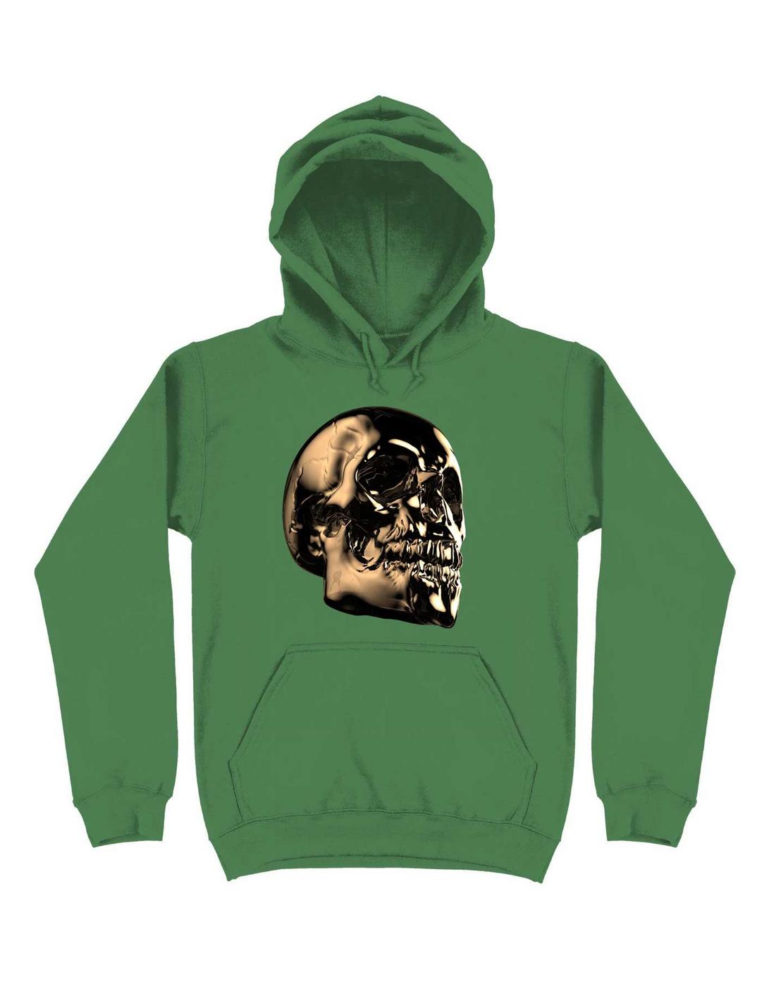 The Golden Skull For The Dark But Loud In You Hoodie, IRISH GREEN, hi-res