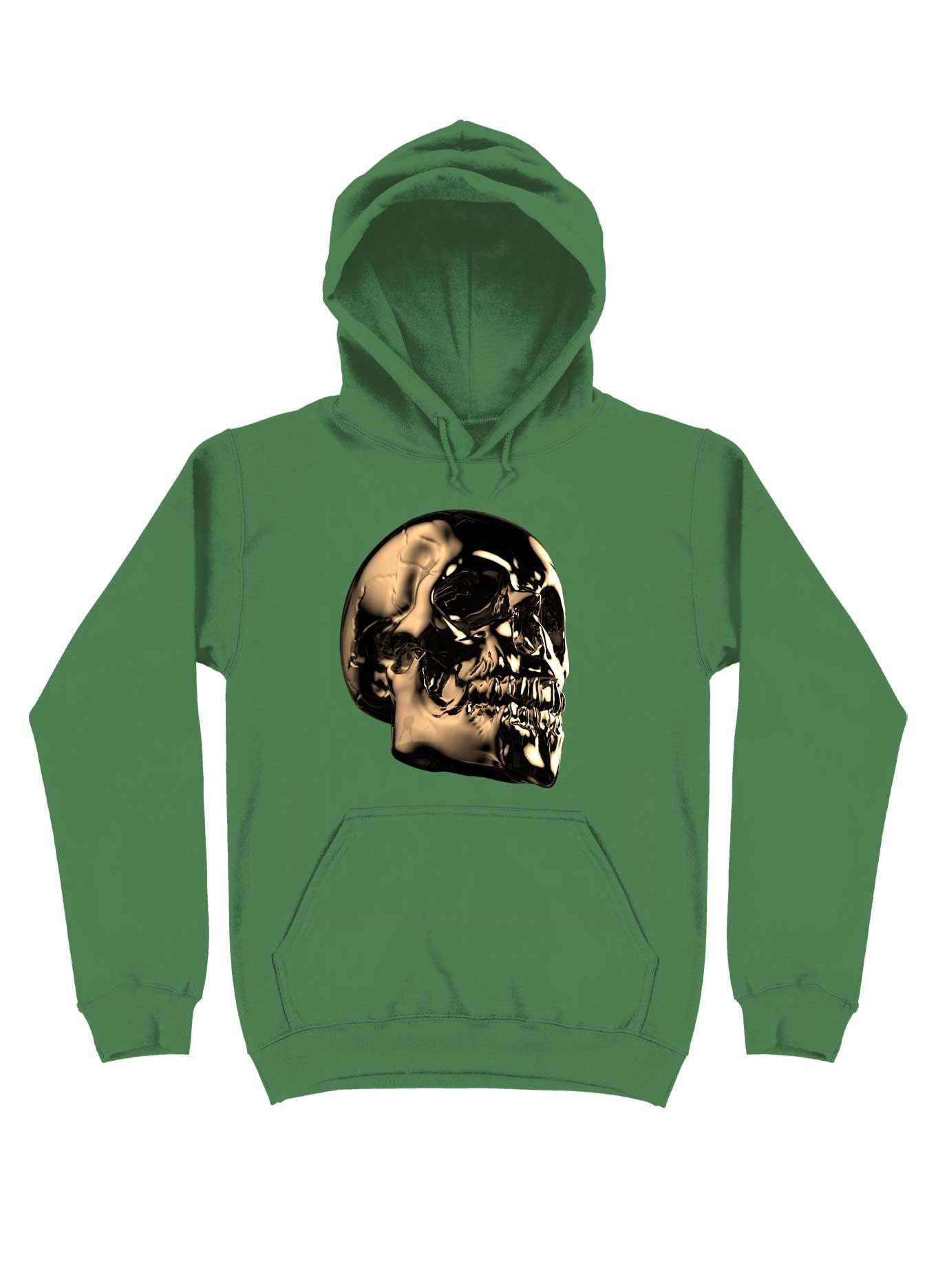 The Golden Skull For The Dark But Loud In You Hoodie, IRISH GREEN, hi-res