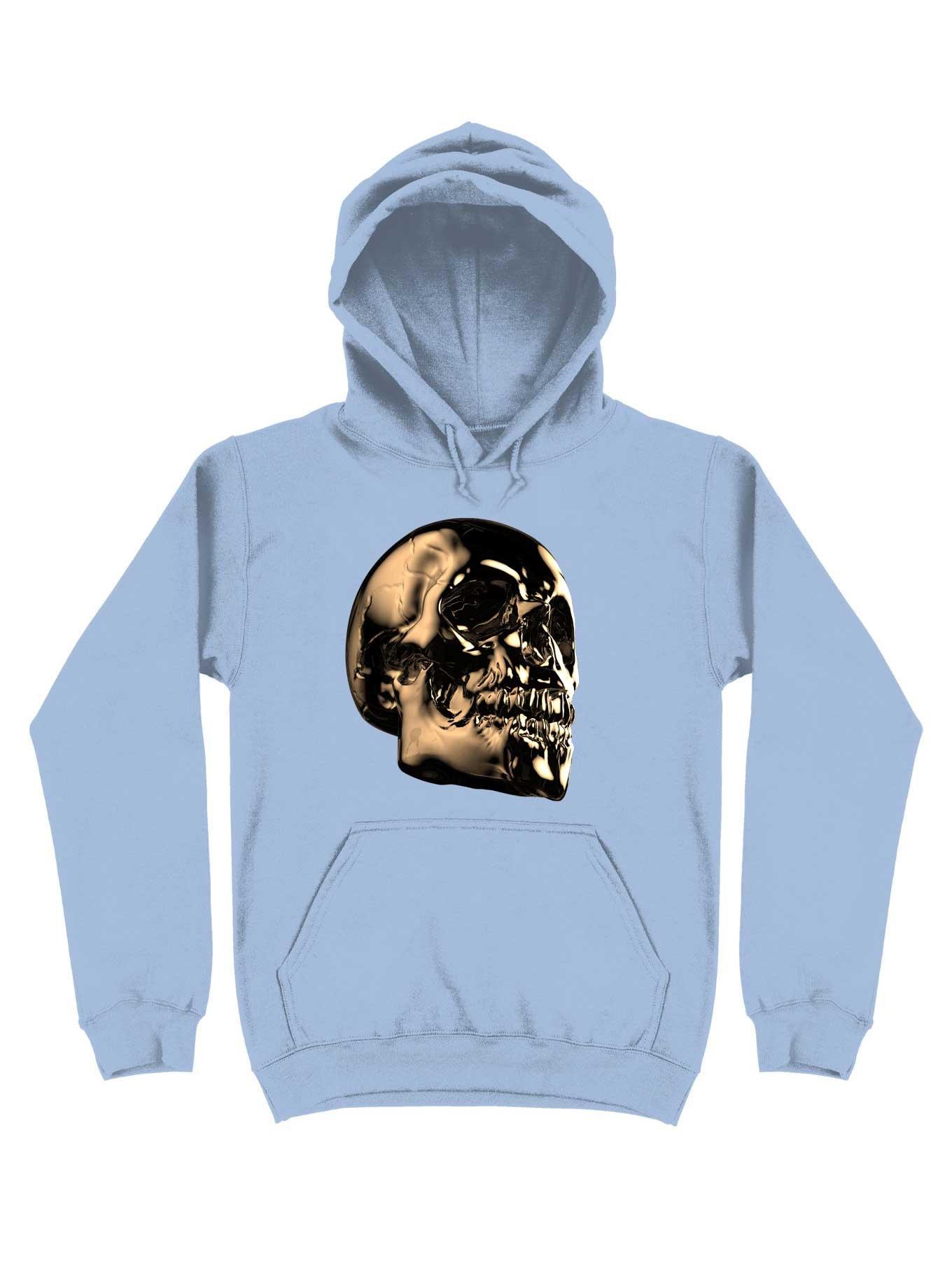 The Golden Skull For The Dark But Loud In You Hoodie, LIGHT BLUE, hi-res