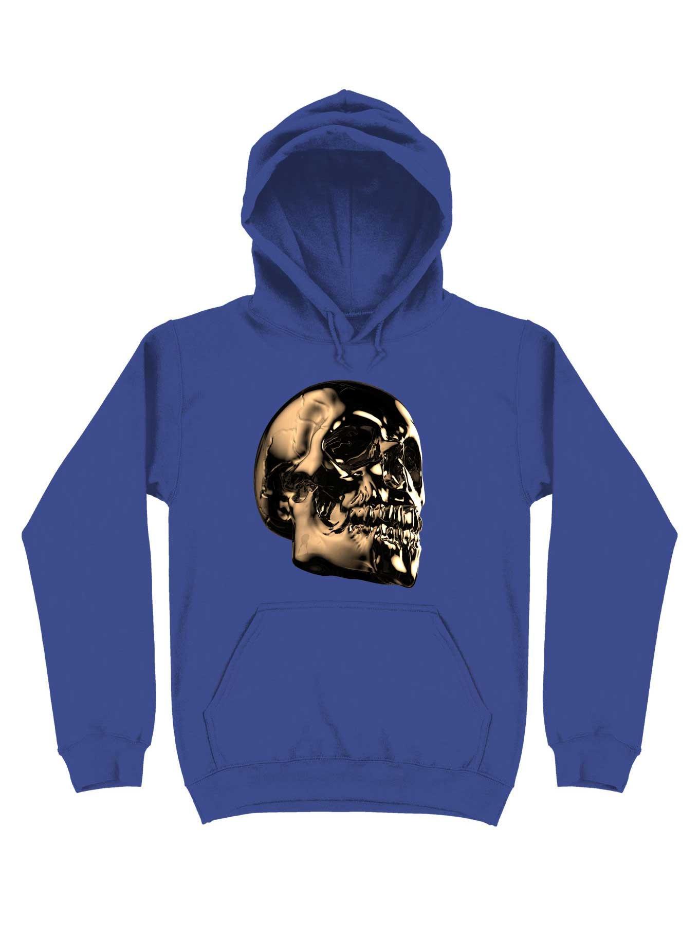 The Golden Skull For The Dark But Loud In You Hoodie, ROYAL, hi-res
