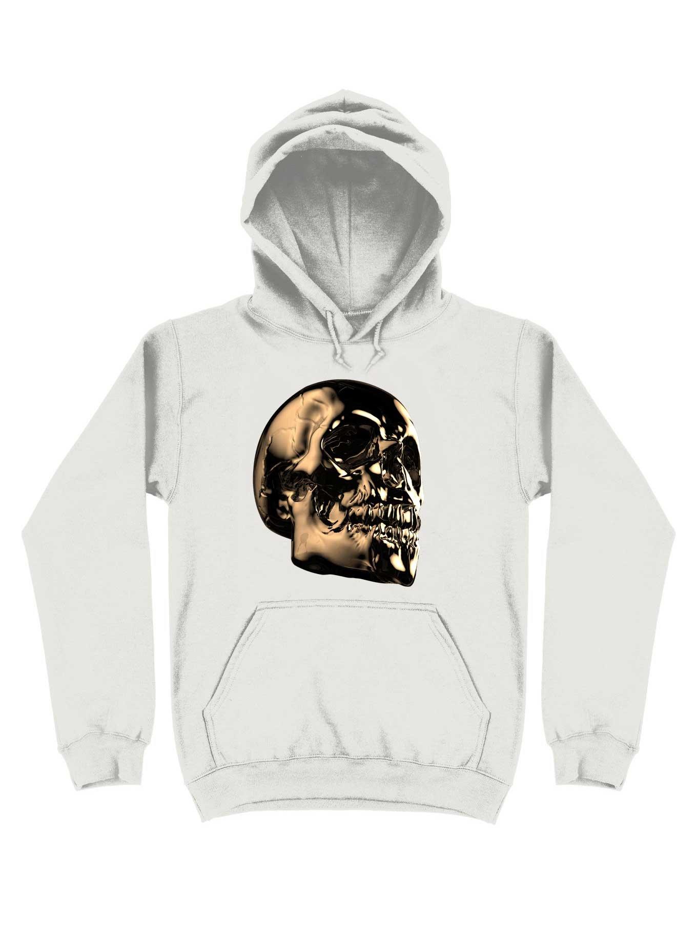 The Golden Skull For The Dark But Loud In You Hoodie, WHITE, hi-res
