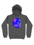 Skull Horror Synthwave Undead Skull 3D Hoodie, CHARCOAL, hi-res
