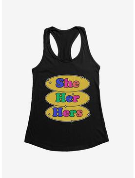 Pride Pronouns She Her Hers Tank Top, , hi-res