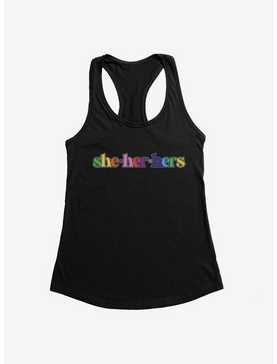 Pride She Her Hers Pronouns Tank Top, , hi-res