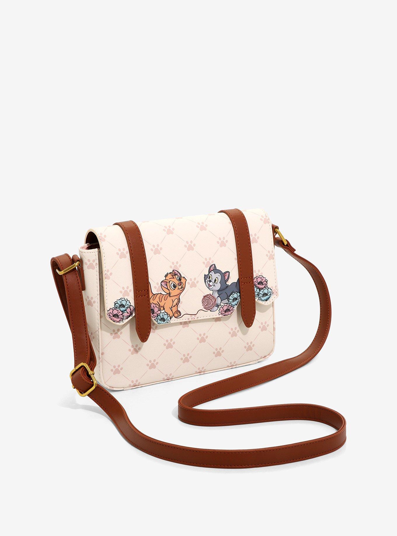 Loungefly Disney Cats Floral Crossbody Bag