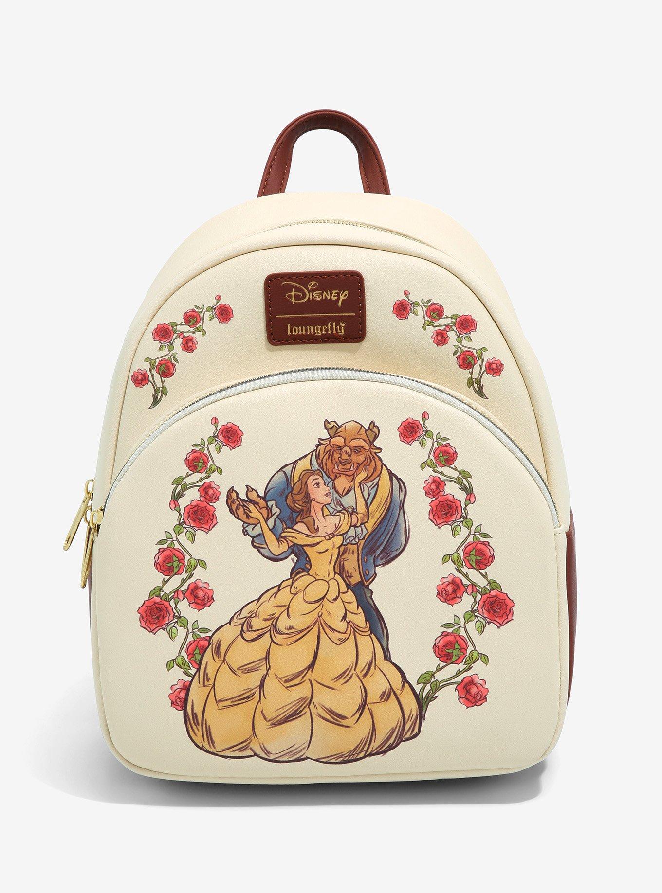 Loungefly Disney Beauty And The Beast Couple Dance Rose Mini Backpack