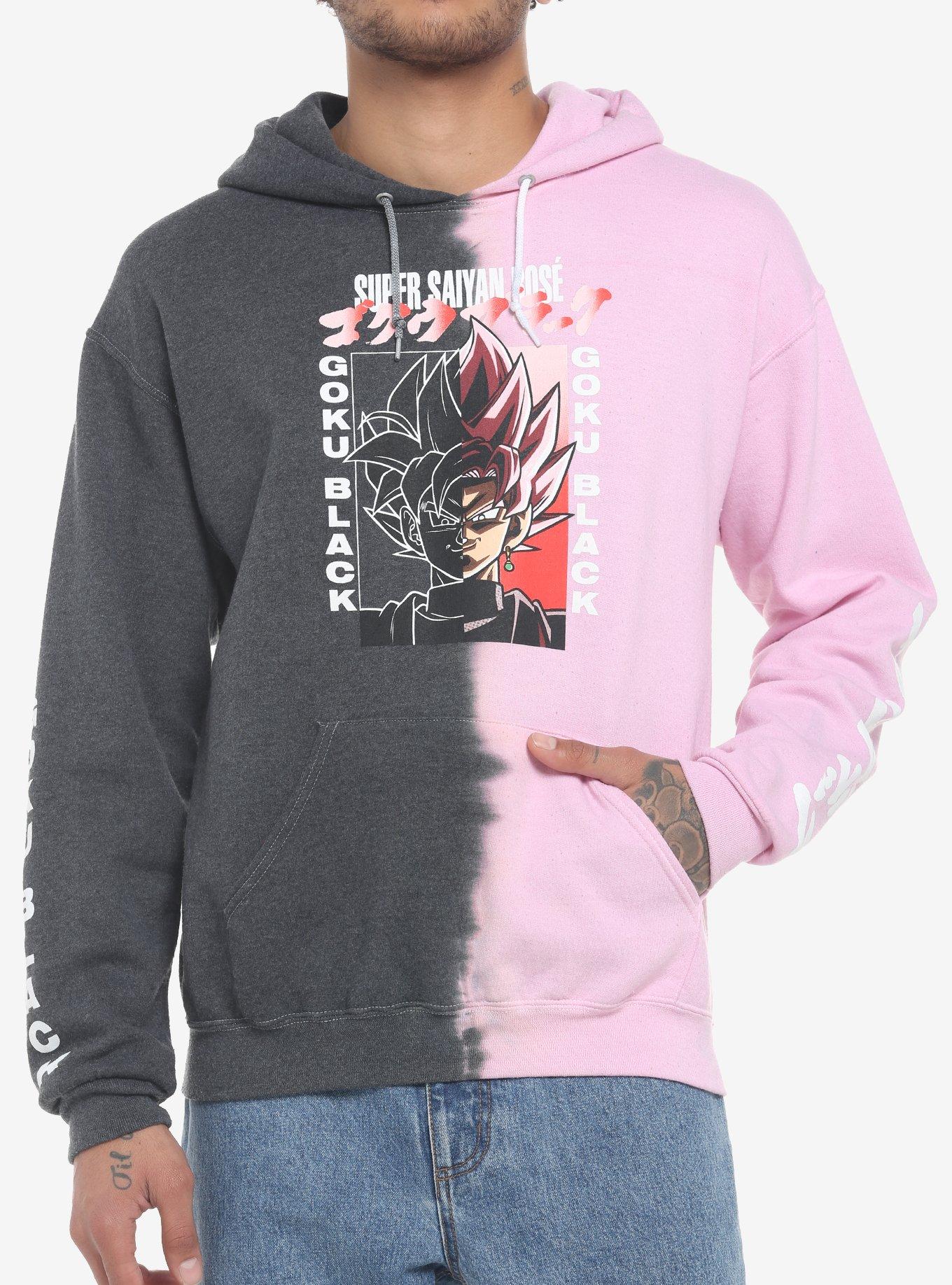 Dragon Ball Z Super Saiyan Rose Split Dye Hoodie