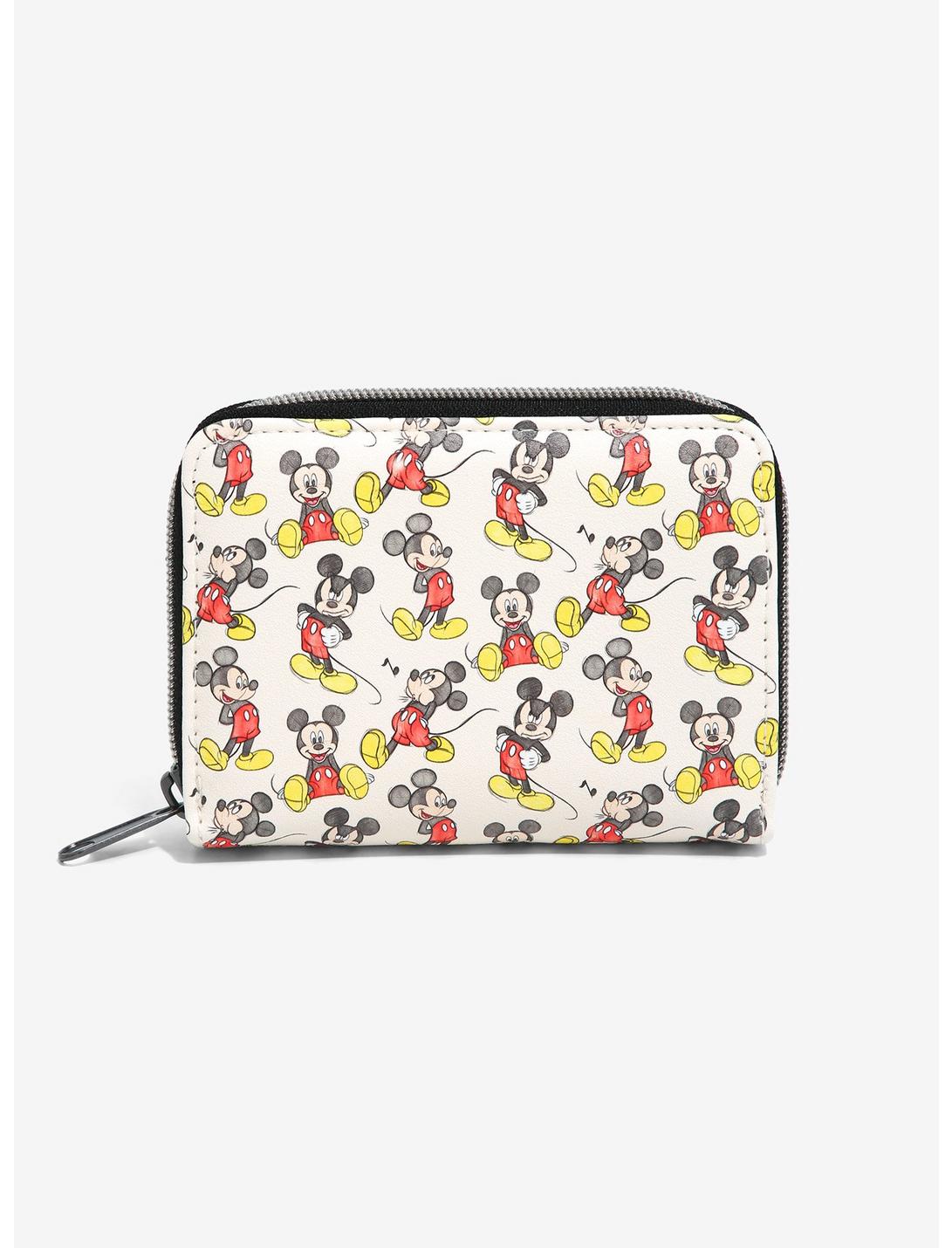 Loungefly Disney Mickey Mouse Poses Mini Zipper Wallet, , hi-res