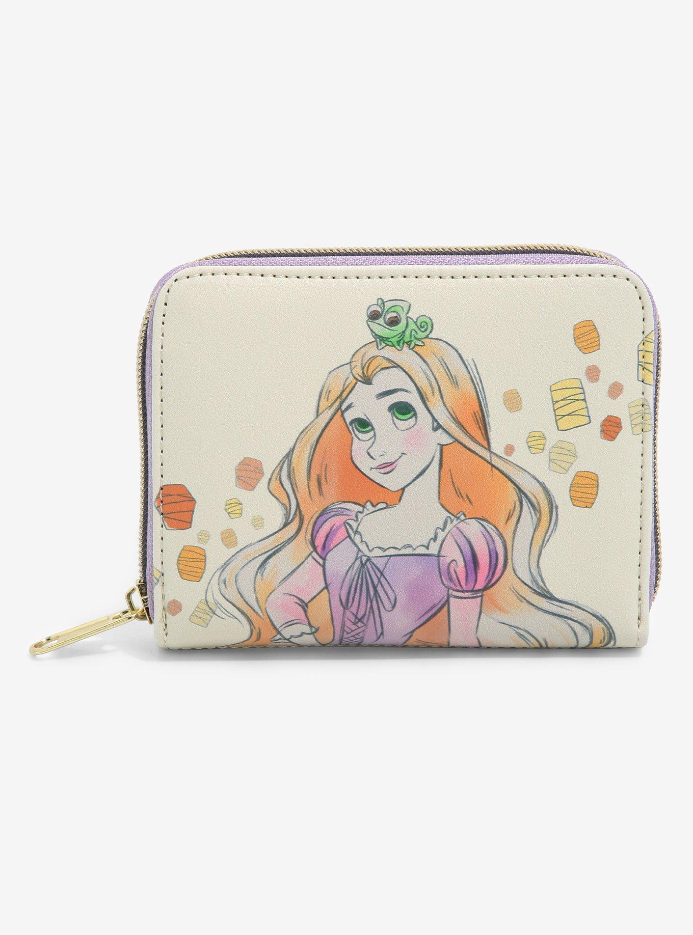 Loungefly Disney Tangled Rapunzel & Pascal Mini Zipper Wallet, , hi-res