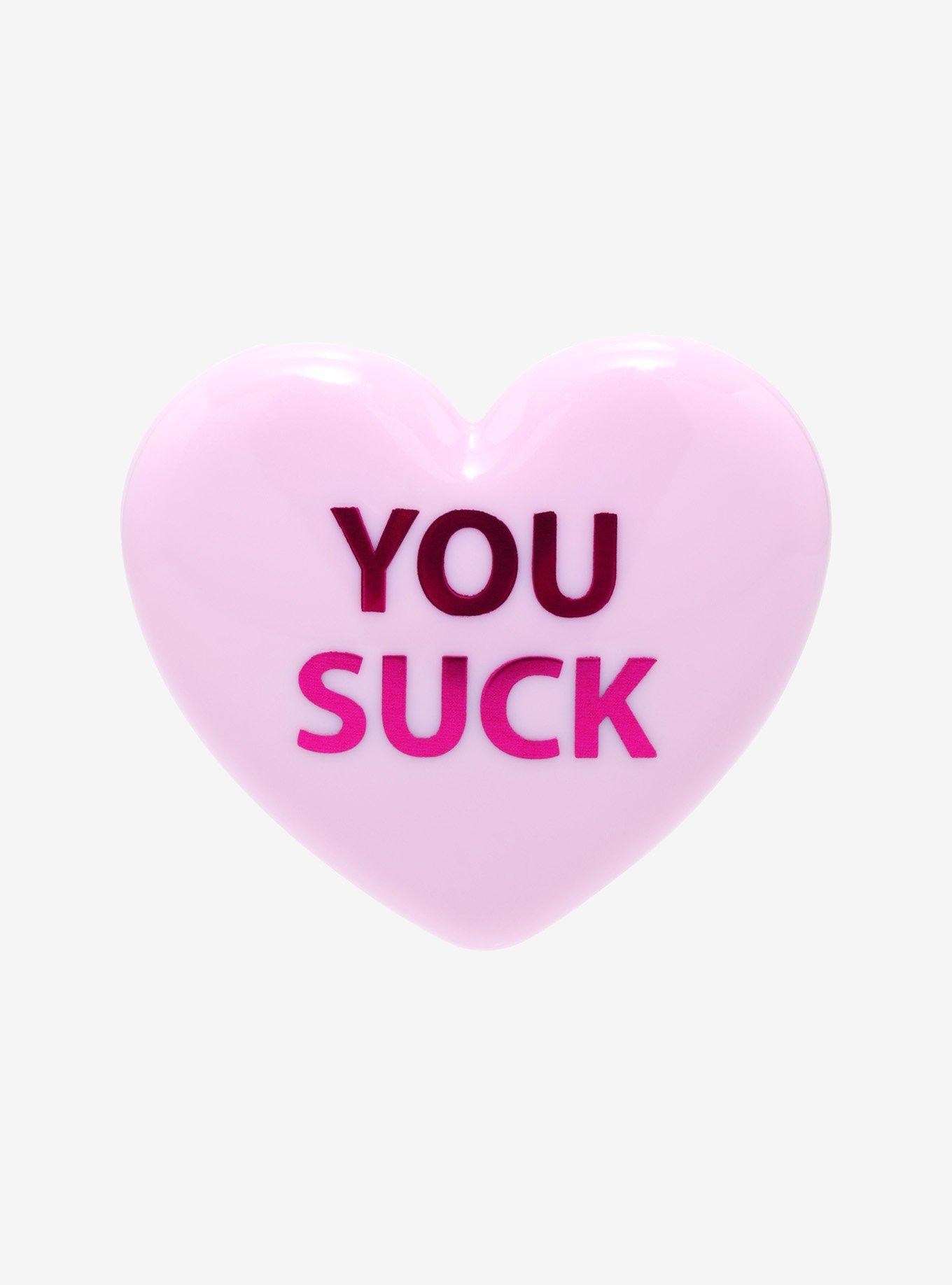 You Suck Candy Heart Lip Balm, , hi-res