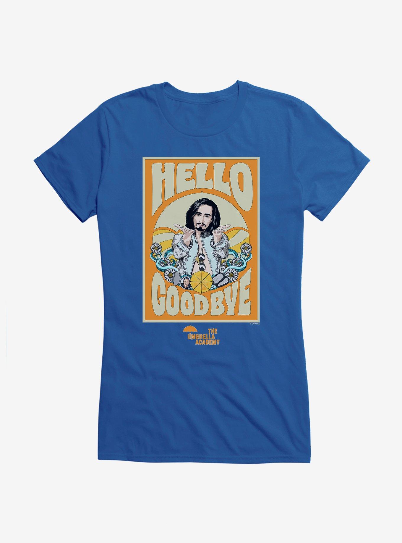 The Umbrella Academy Hello Goodbye Girls T-Shirt, ROYAL, hi-res
