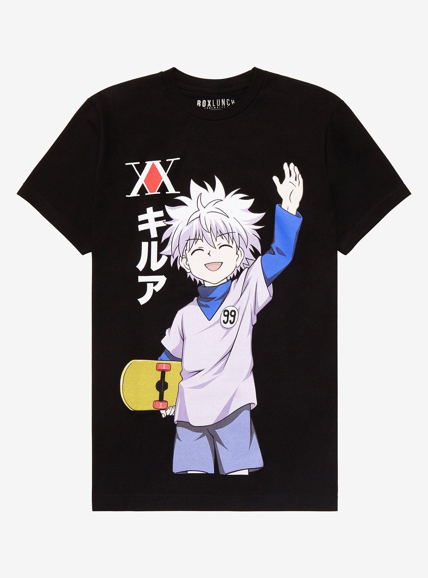 Hunter x Hunter Killua Zoldyck Skateboard T-Shirt - BoxLunch Exclusive, BLACK, hi-res