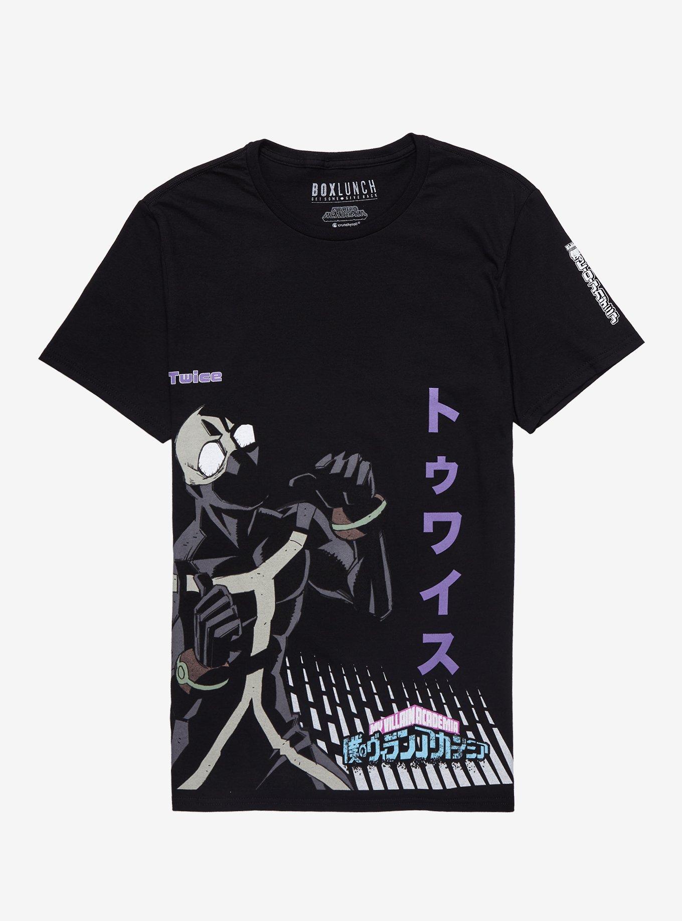 My Hero Academia Twice Katakana T-Shirt - BoxLunch Exclusive, BLACK, hi-res