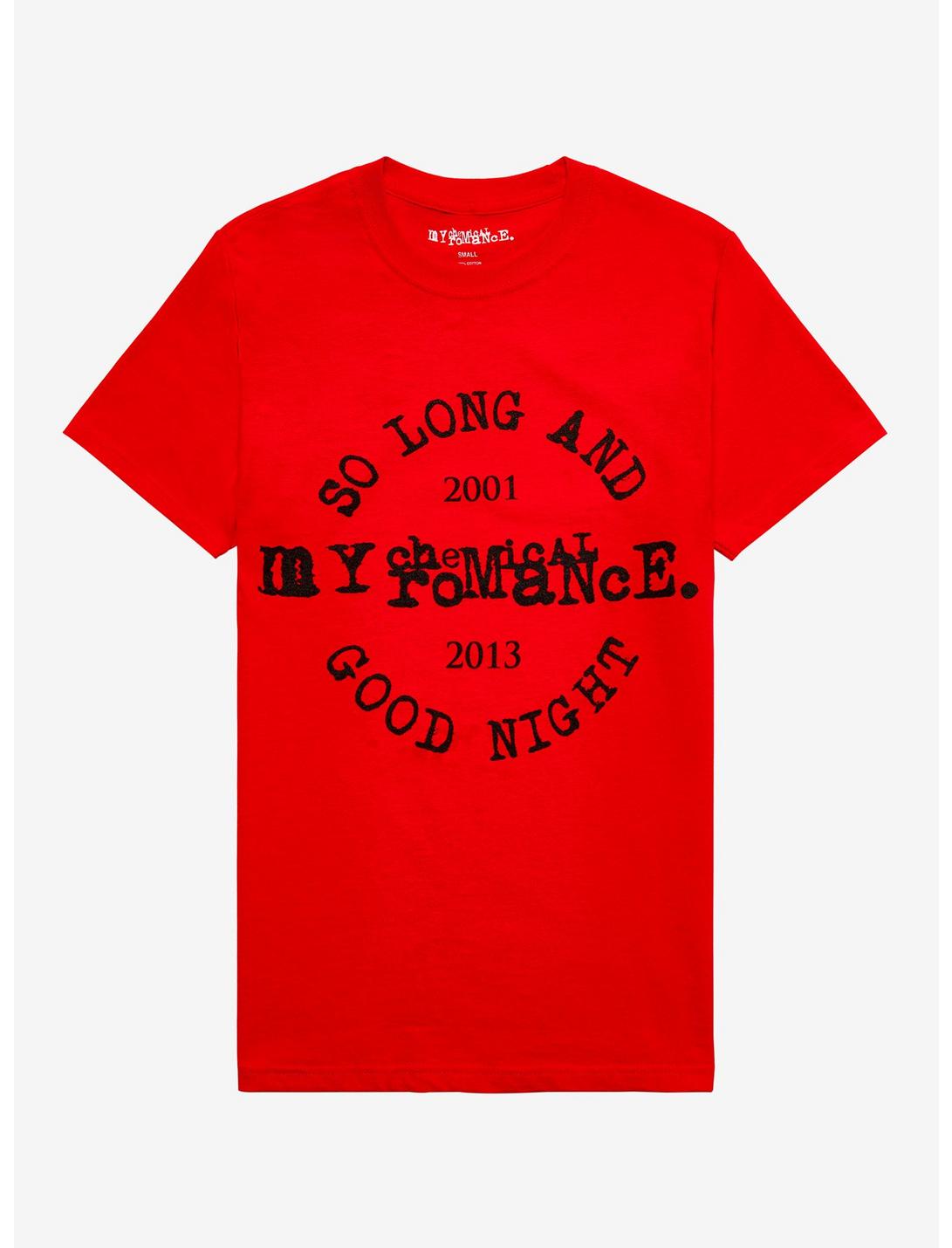My Chemical Romance Helena Boyfriend Fit Girls T-Shirt, RED, hi-res