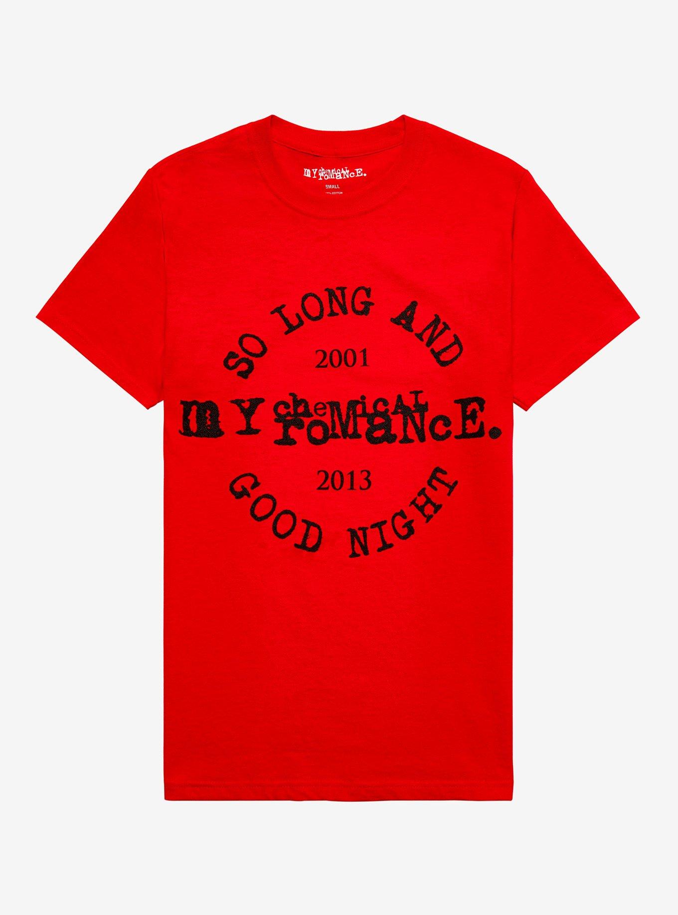My Chemical Romance Helena Boyfriend Fit Girls T-Shirt, RED, hi-res