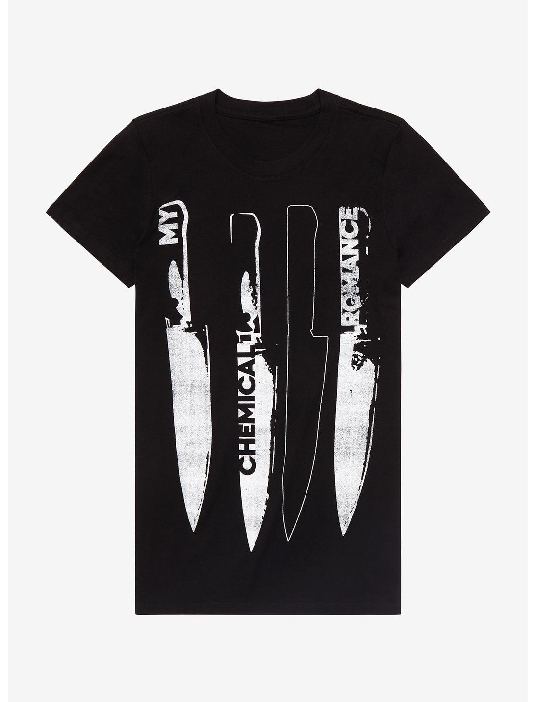 My Chemical Romance Knives Girls T-Shirt, BLACK, hi-res