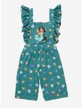 Our Universe Disney Aladdin Princess Jasmine Ruffled Toddler Overalls - BoxLunch Exclusive , SAGE, hi-res