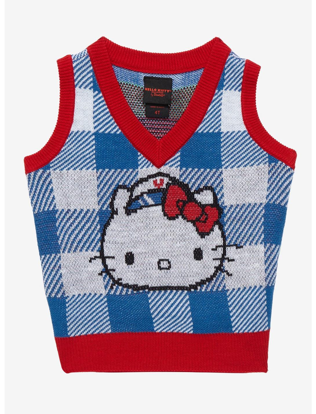 Sanrio Hello Kitty and Friends Gingham Toddler Vest - BoxLunch Exclusive, CHECKERED, hi-res