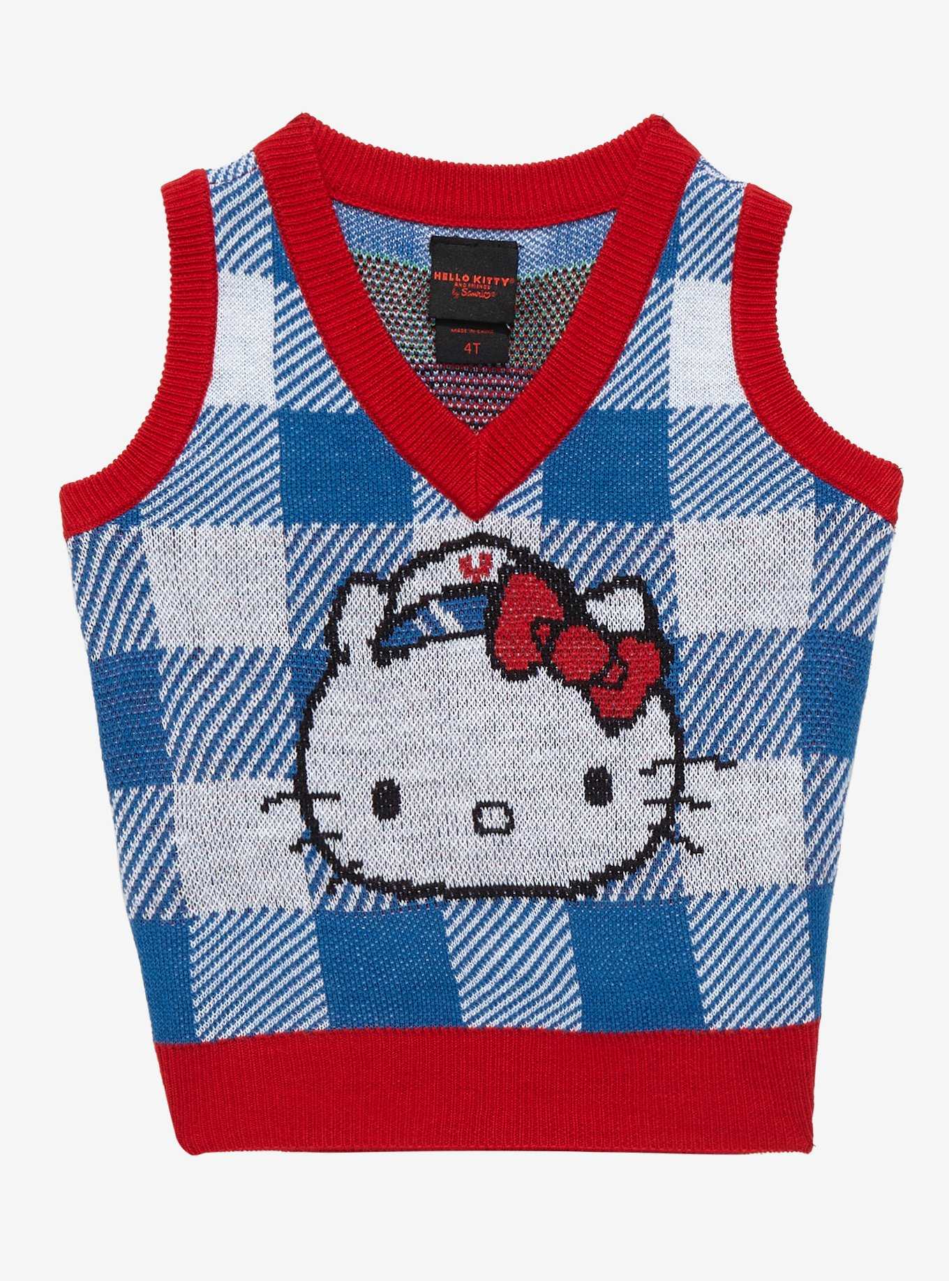 Sanrio Hello Kitty and Friends Gingham Toddler Vest - BoxLunch Exclusive, , hi-res