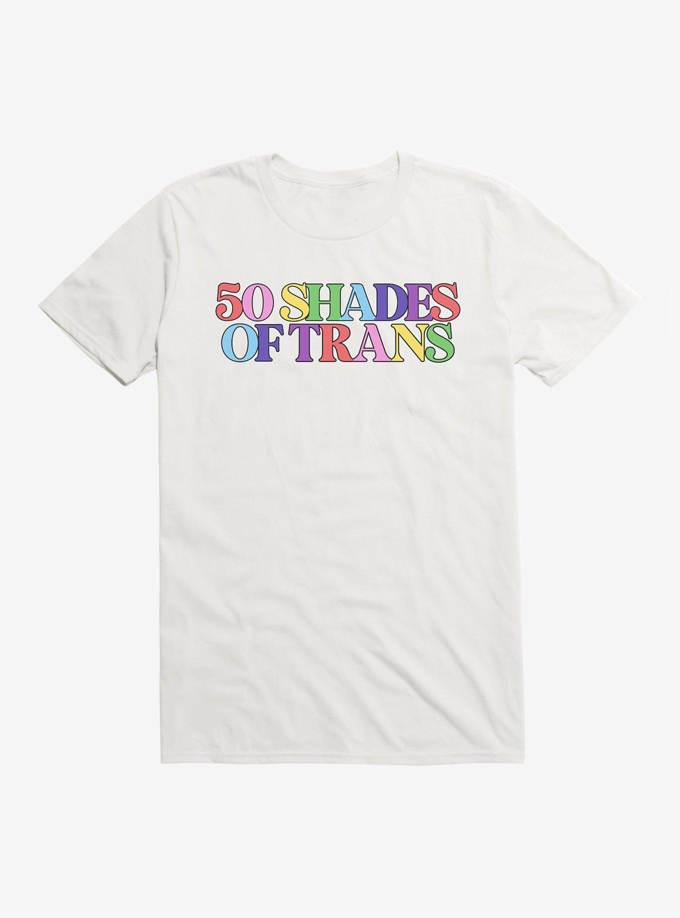 Pride 50 Shades Of Trans T-Shirt, , hi-res
