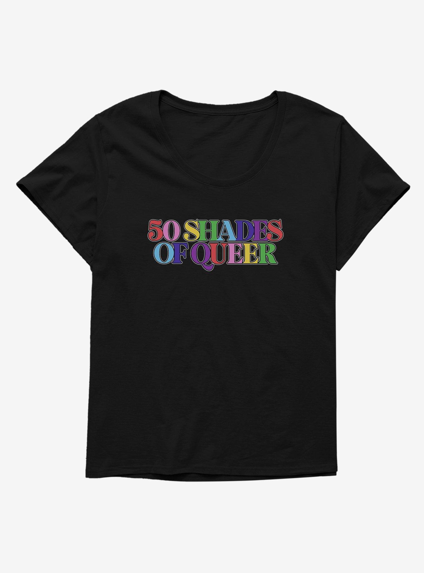 Pride 50 Shades Of Queer T-Shirt Plus Size, , hi-res